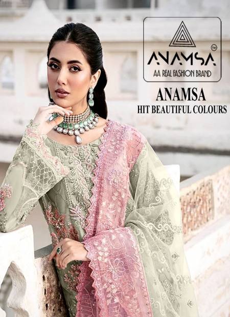 Anamsa 298 A To D Hits Embroidery Georgette Pakistani Suits Wholesale Shop In Surat
 Catalog